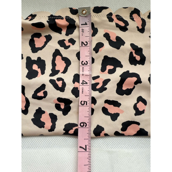 NWT Nordstrom Chelsea One Shoulder Leopard Bikini Top size Large - Picture 4 of 8